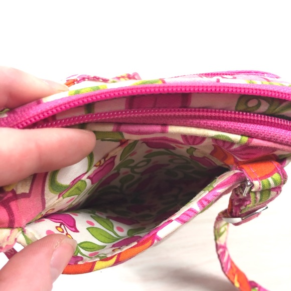 Vera Bradley pink floral crossbody bag quilted - Picture 8 of 8